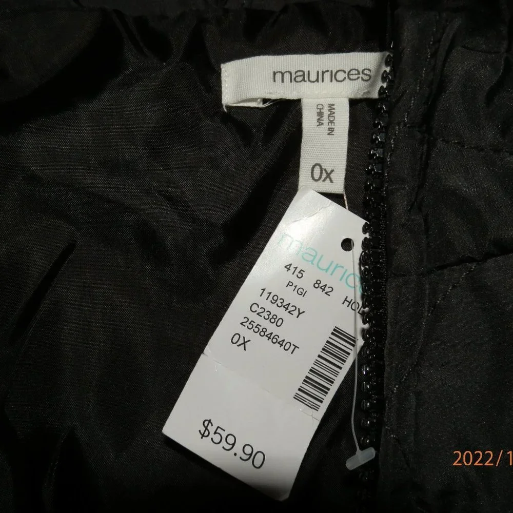 NWT MAURICES (0X) BUFFALO PLAID VEST - Picture 2 of 4